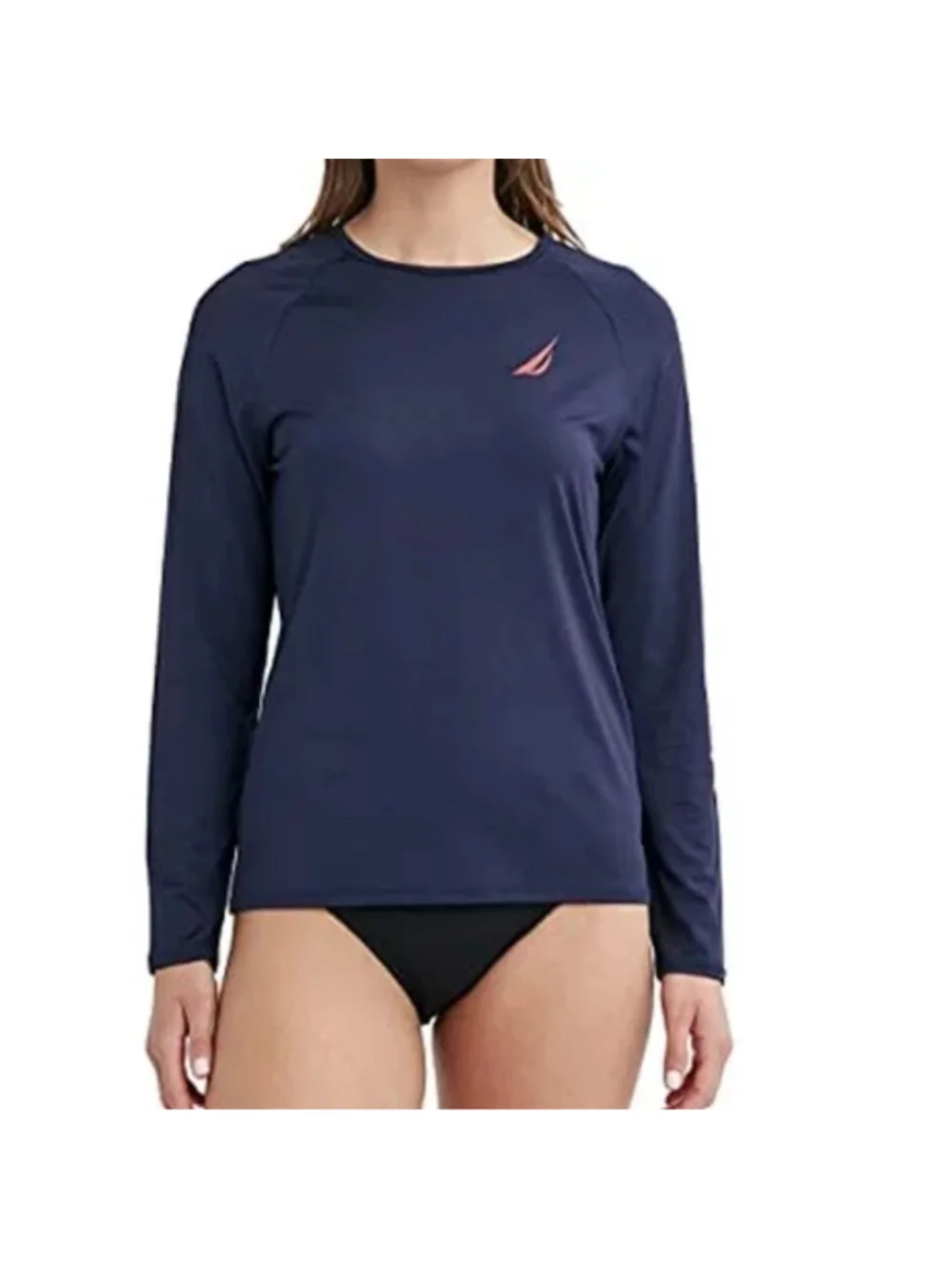 Nautica womens navy rash guard size l